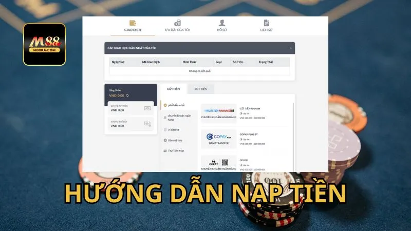 Nạp tiền vào tài khoản chưa bao giờ đơn giản hơn thế Nạp tiền vào tài khoản chưa bao giờ đơn giản hơn thế